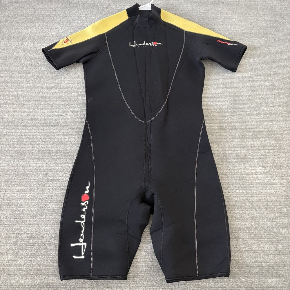 Henderson 3mm Thermoprene Shorty Wetsuit Mens Medium Black 10" Inseam NWT